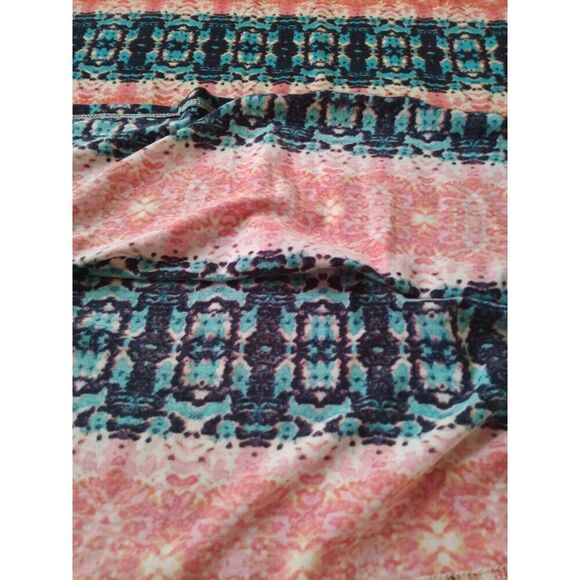 Lily Rose Orange and Blue Abstract Pattern Maxi Length Skirt Women's Size XL - Picture 7 of 11